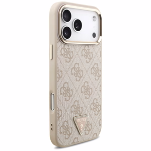 Guess 4G Triangle Logo MagSafe Ümbris jaoks iPhone 17 Pro Max - Rose Kuldne