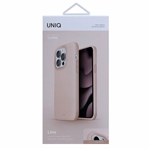 Uniq Lino ümbris iPhone 13 Pro / iPhone 13 jaoks - roosa
