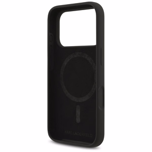 Karl Lagerfeld Silicone Karl&Choupette Ring MagSafe Ümbris jaoks iPhone 17 Pro Max - Must