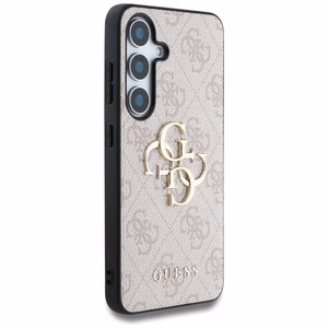 Guess Big 4G Logo Classic Logo Ümbris jaoks Samsung Galaxy S25 Plus roosa