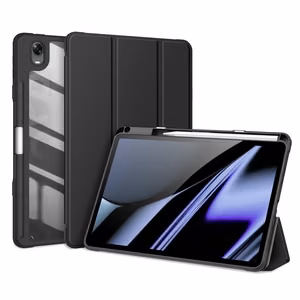 Dux Ducis Toby soomustatud Flip Smart Case Oppo Padile koos pliiatsihoidjaga Must