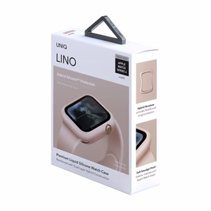 Чехол Uniq Lino для Apple Watch 4 / 5 / 6 / SE 44 мм - розовый