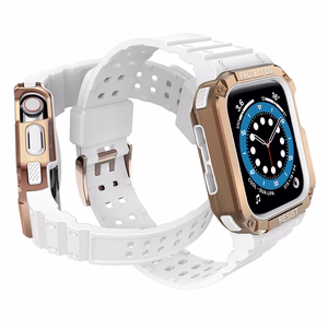 Protect Rihm Apple Watchi 38/40/41mm rihmale - valge, roosakas kuldne