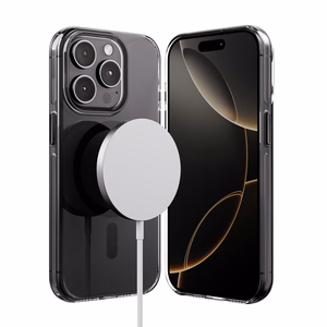 Crong Clear MAG Pro MagSafe ümbris seadmele iPhone 15 Pro, must