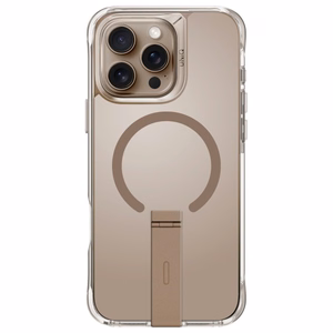 Uniq ümbris Eleva with Vertica Stand iPhone 16 Pro 6.3" kuldne/taupe kuldne
