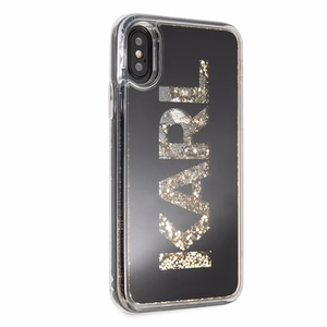 Karl Lagerfeld Karl Logo Glitter iPhone X/Xs ümbris - must