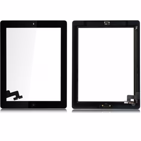Touchscreen Ühildub Apple iPad 2 koos Home button ja holders Valge HQ2