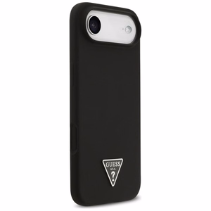 Guess чехол IPHONE 17 Air совместимый с MagSafe GUHMP17MSCTRLMK (Silicone W/ Triangle Logo) черный