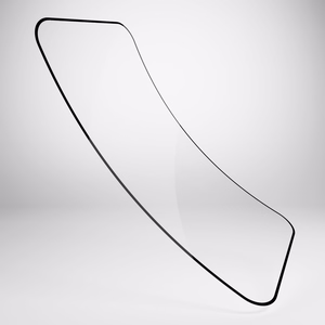 Гибридное стекло Puro Flexible Glass D3O с чёрной рамкой для iPhone 16 / iPhone 15 / iPhone 15 Pro