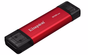 Kingston Technology 512GB kahekordne USB-A/C kaasaskantav SSD, kuni 1050MB/s USB 3.2 Gen 2
