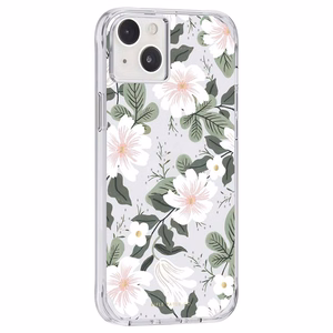 Rifle Paper Clear ümbris seadmele iPhone 14 Plus, Willow mustriga
