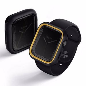 Uniq Moduo ümbris jaoks Apple Watch 4/5/6/7/8/9/SE/SE2 44/45mm - must and mustard