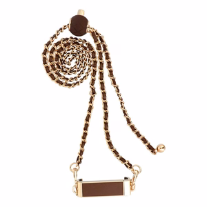Chain / Rope with Hoidja GLAMOUR fit all models 80mm max width BROWN