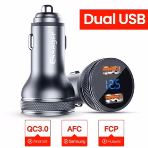 Autolaadija Essager King hall 36W (2xQC3.0)