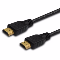 SAVIO HDMI (M) Cable, 20m, must, kuldne tips, v1.4 high speed, ethernet/3D CL-75