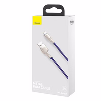 USB kaabel jaoks Lightning Baseus Cafule, 2.4A, 1m (purple)