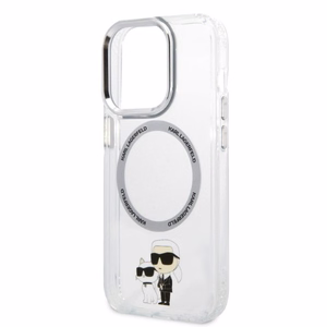 Karl Lagerfeld Iconic Karl&Choupette MagSafe ümbris jaoks iPhone 14 Pro - läbipaistev