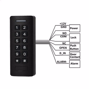 Autonoomne läbipääsukontroller klahvistiku ja kaardilugeriga, K2-MF, EM / Mifare, IP66