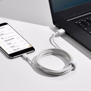 Baseus Simple Wisdom Data Cable Kit USB to Micro 2.1A (2PCS/Set) 1.5m Valge