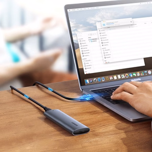 Ugreen M.2 SSD korpus USB 3.2 Gen 2 (SuperSpeed USB 10 Gbps) + USB Type-C kaabel 0,5m hall (CM400 10902)