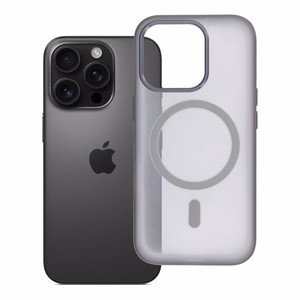 Case for iPhone 16 PRO Flexline Mag Cover compatible with MagSafe gray