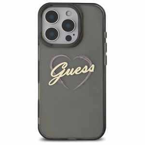 Guess IML Heart Ümbris jaoks iPhone 16 Pro Max - must