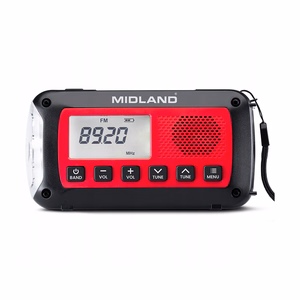 Midland ER100 hädaabiraadio 2600 mAh akuga