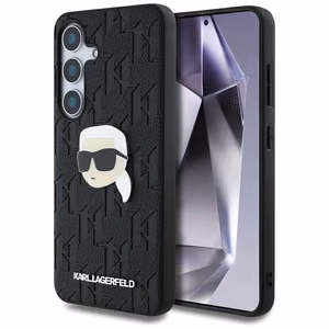 Karl Lagerfeld HC PU Monogram K. Head Pin чехол Samsung Galaxy S25 Plus черный