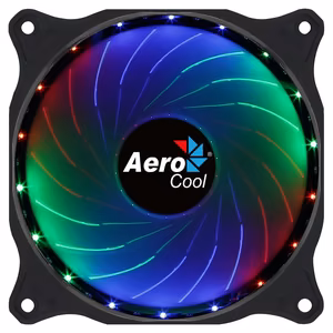 Aerocool COSMO12FRGB arvuti ventilaator 12 cm LED RGB Molex vaikne must