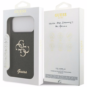 Guess Fixed Glitter Big 4G ümbris jaoks iPhone 17 Pro Max - must
