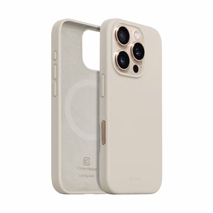 Crong Color Cover Magnetic MagSafe ümbris seadmele iPhone 16 Pro Max, kivibeež