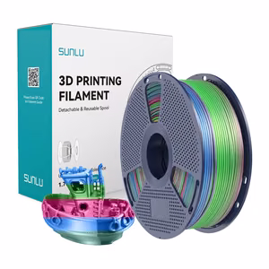 Sunlu PLA+ Silk filament (vikerkaar) 06