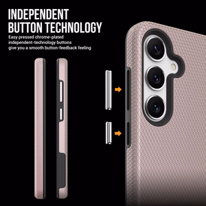 Perfectionists Kolmnurkne Ümbris Samsung S721 S24 FE roosakuldne