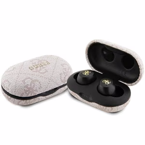 TWS Guess 4G Metal Bluetooth headphones with ENC docking station - roosa