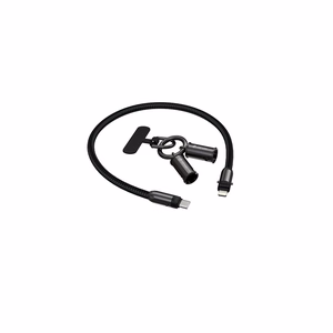 Devia кабель-шнурок 2in1 PD USB-C - Lightning 1,2 м 27W фиолетовый