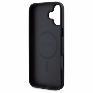 Guess 4G Ring Classic Logo MagSafe ümbris jaoks iPhone 16 - must