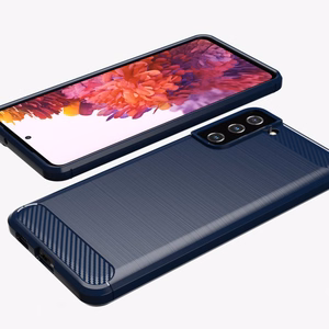 Carbon Case Paindlik kate TPU ümbris Samsung Galaxy S21+ 5G (S21 Plus 5G) sinine