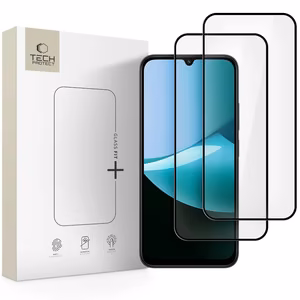 Tech-Protect Glass Fit+ 2-pack karastatud klaas jaoks Xiaomi Redmi 15C 173 mm / Poco C85 173 mm - must