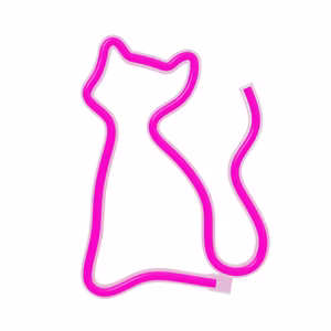 Neon LED Light CAT roosa Bat + USB FLNE04 Forever Light