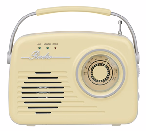 Setty Bluetooth-колонка с радио Retro P350 бежевый