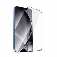 Karastatud klaas metal raamiga jaoks iPhone 13 Pro Max 6,7'' / 14 6,7" Plus must raamiga