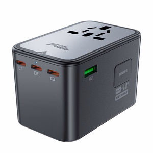 Universal Travel Laadija Acefast Z1 75W GaN 2xUSB-A/3xUSB-C must