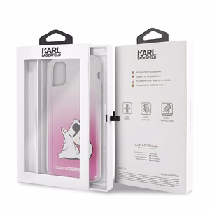 Karl Lagerfeld KLHCN65CFNRCPI iPhone 11 Pro Max kõva ümbris roosa Choupette Fun
