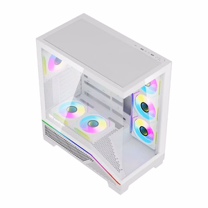Arvutikorpus Darkflash K430 + ventilaatorid (valge)