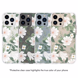 Rifle Paper Clear ümbris seadmele iPhone 13 Pro, Willow mustriga