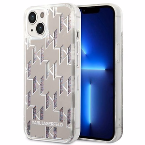 Karl Lagerfeld KLHCP14SLMNMS iPhone 14 6.1 "hardcase hõbedane / hõbedane Liquid Glitter Monogram
