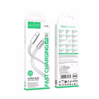 Lame Kaabel USB C to Lightning Hoco PD 30W 1 m X125 valge