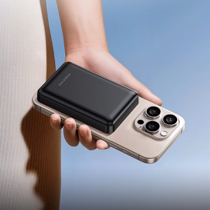 Borofone 5000mAh akupank BJ82 Dawn – USB – magnetiline, induktsioonlaadimisega, must