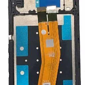 LCD ekraan Samsung A145 A14 4G 2023 puuteekraani ja raamiga (Yellow flex) must originaal