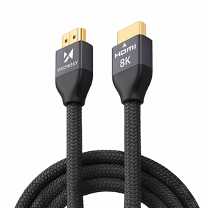 Wozinsky HDMI 2.1 Kaabel 8K 60 Hz 48 Gbps / 4K 120 Hz / 2K 144 Hz 3 m Hõbedane (WHDMI-30)